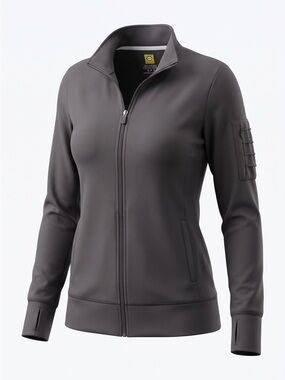 WonderWink Women’s Modern Fit Full-Zip Scrub Jacket – Size Small